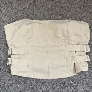 Fashion Nova Nude Strapless Top